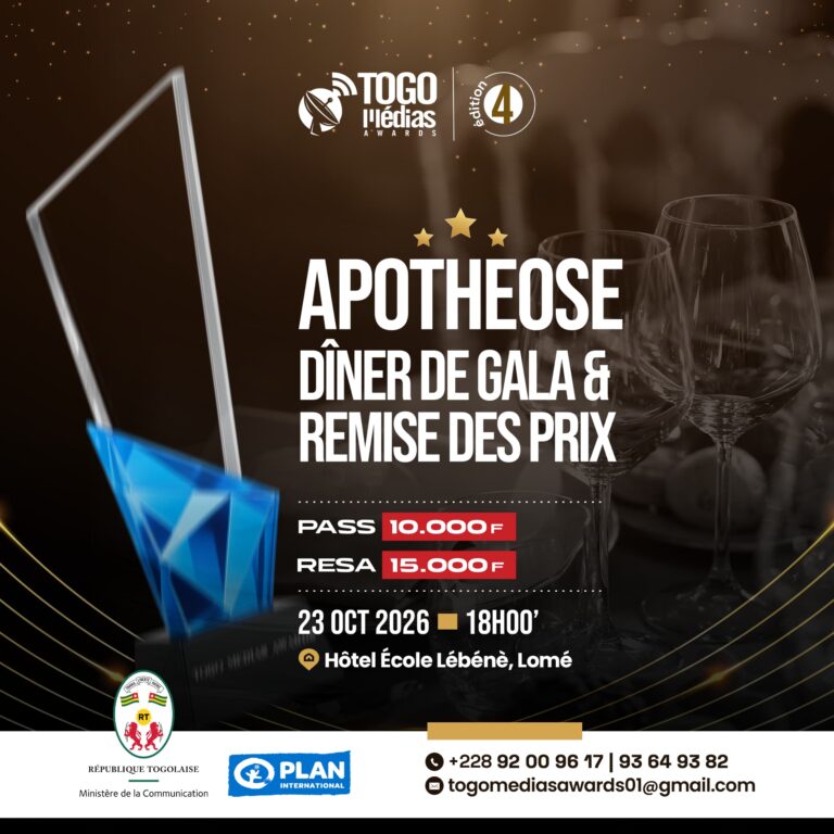 Togo Médias Awards : rendez-vous le 23 octobre à Lomé pour l&rsquo;édition 4
