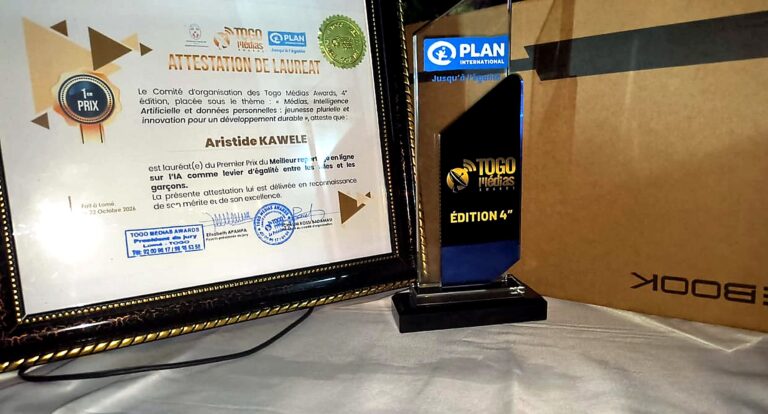Togo Médias Awards 2026 : Lerelai.tg de Sotouboua au sommet de la catégorie « IA et égalité filles-garçons »